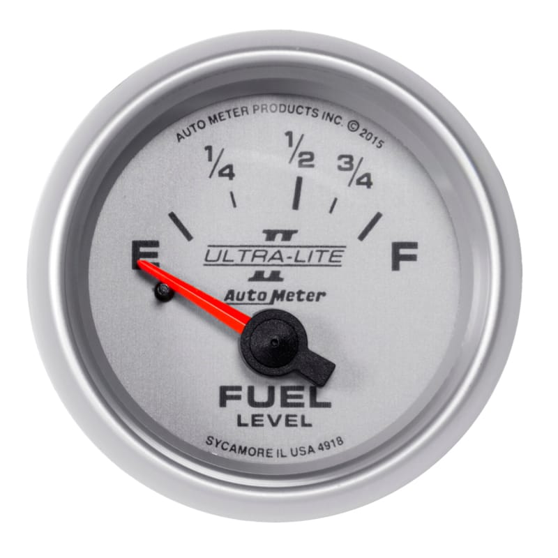 AutoMeter — Autometer Ultra-Lite II Gauge Fuel Level 2 1/16in 16e To 158f Elec Ultra-Lite II
2" FUEL LEVEL, 16E/1