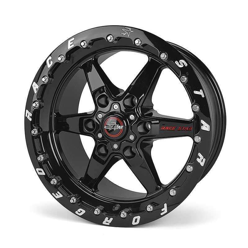 Race Star — Race Star 93 Truck Star 17x9.50 6x5.50bc 6.125bs Gloss Black Wheel - Single Beadlock