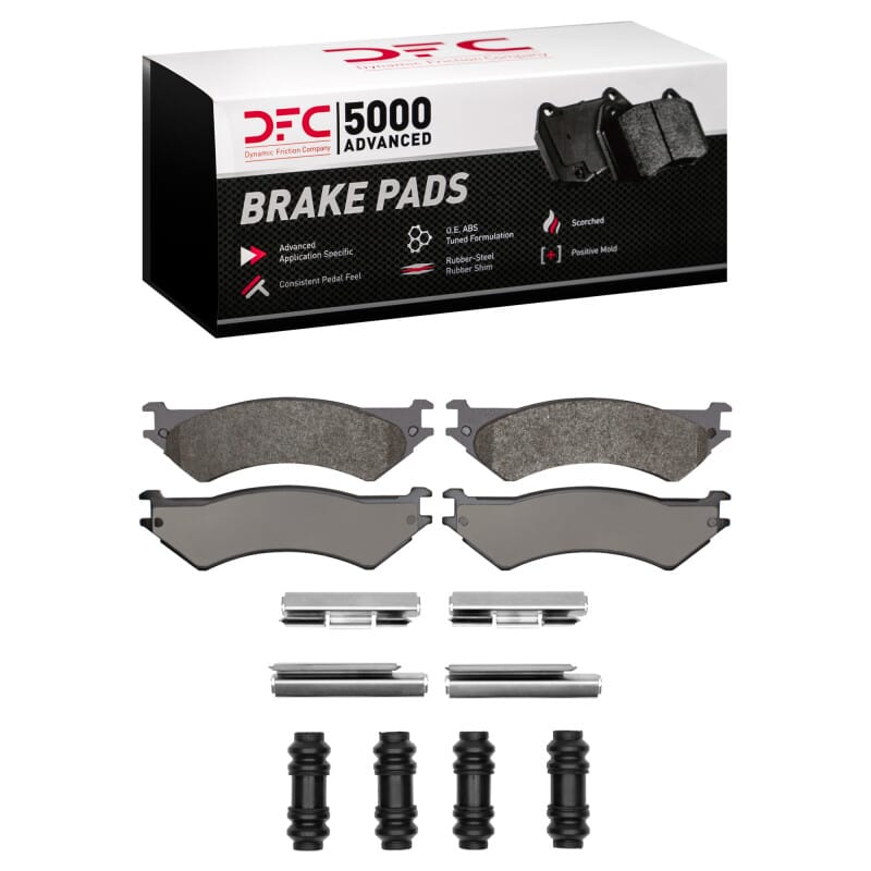 DFC — DFC 99-07 Ford E-350 Econoline Rear 5000 Advanced Semi Metallic Brake Pads and Hardware Kit
DFC Brake Pad Set