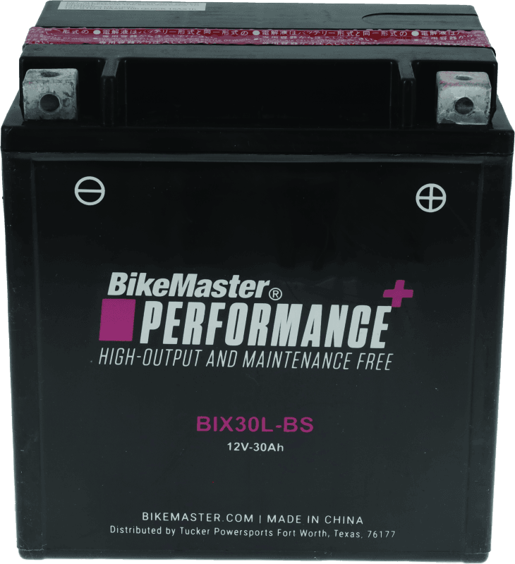 BikeMaster — BIX30L-BS Battery, 280 CCA