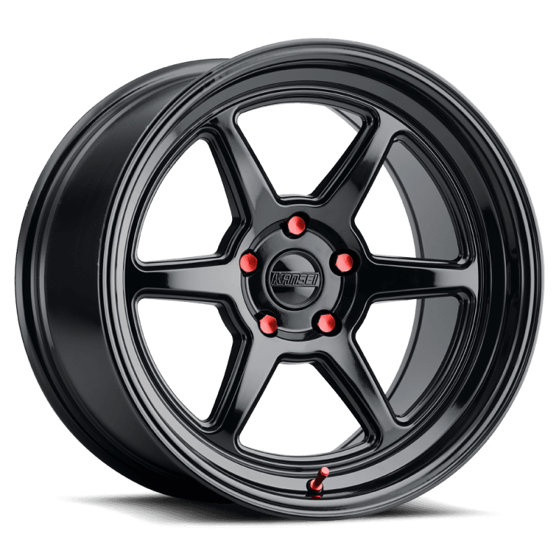Kansei — Kansei K14B Roku 18x9in / 5x114.3 BP / 12mm Offset / 73.1mm Bore - Gloss Black Wheel
