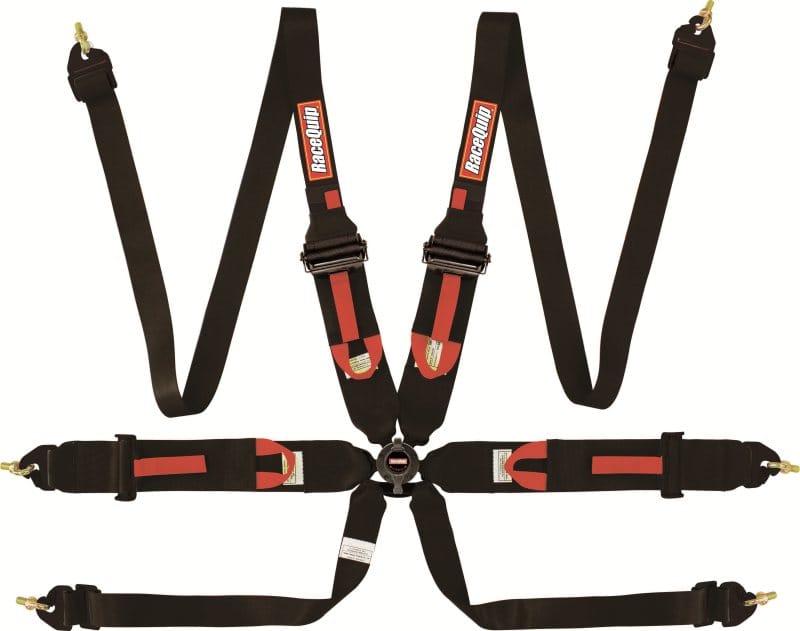 Racequip — RaceQuip Black FIA CAMLOCK 6pt Pull Up Lap FHR