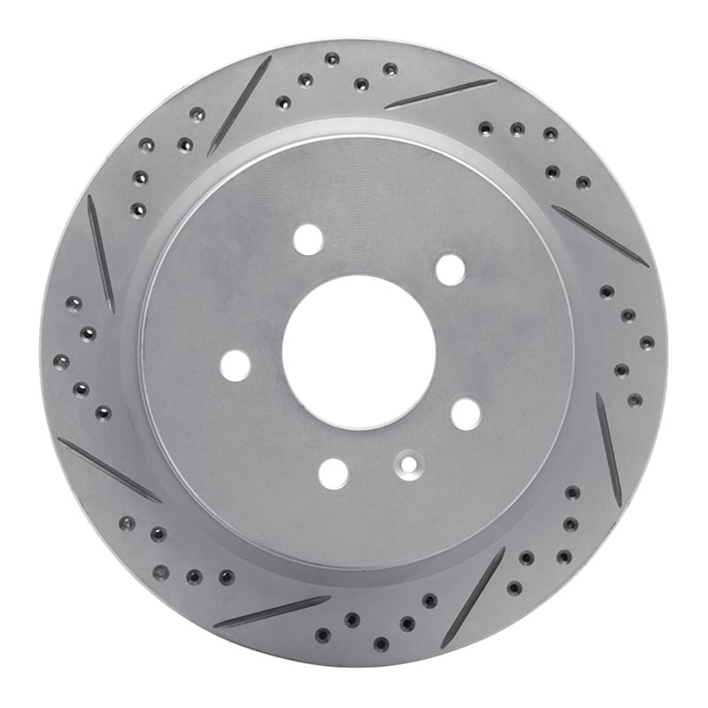 R1 Concepts — R1 03-11 Cadillac Cts Rear Left Drilled & Slotted Geo-Carbon Rotor