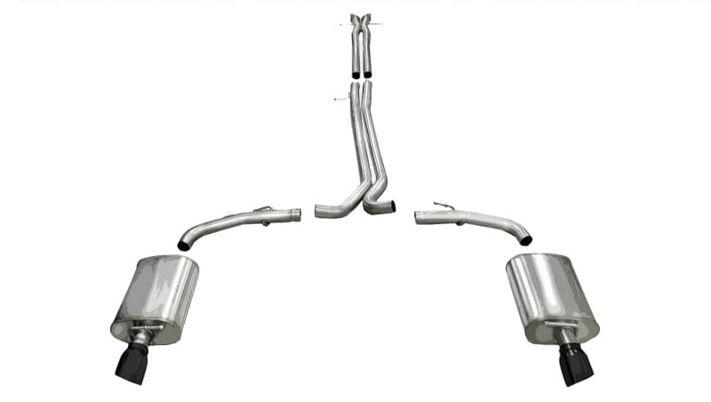 CORSA Performance — Corsa 2010-2019 Ford Taurus SHO 3.5L V6 Turbo Sport Cat-Back Exhaust w/ Dual 4in Black Tips
Exhaust
