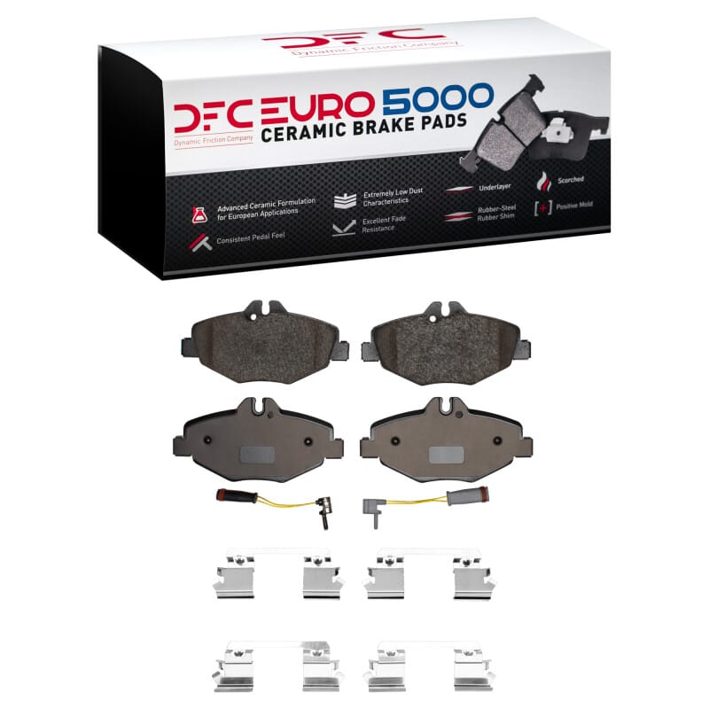 DFC — DFC 03-09 Mercedes-Benz E350 Front Euro 5000 Ceramic Brake Pads and Hardware Kit
DFC EURO Pads + HW