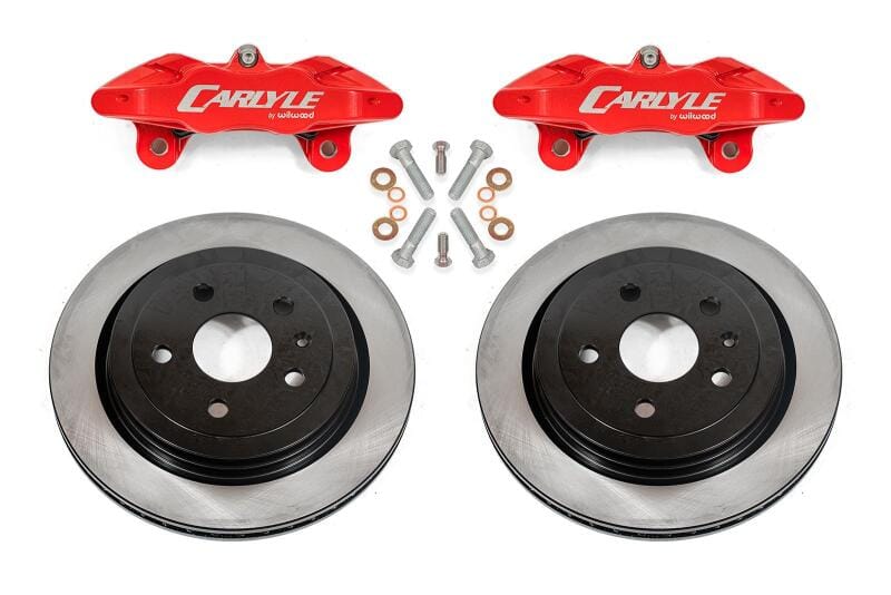BMR Suspension — BMR 14-17 Chevrolet SS Brake Kit For 15in Conversion Solid Rotors Red Calipers