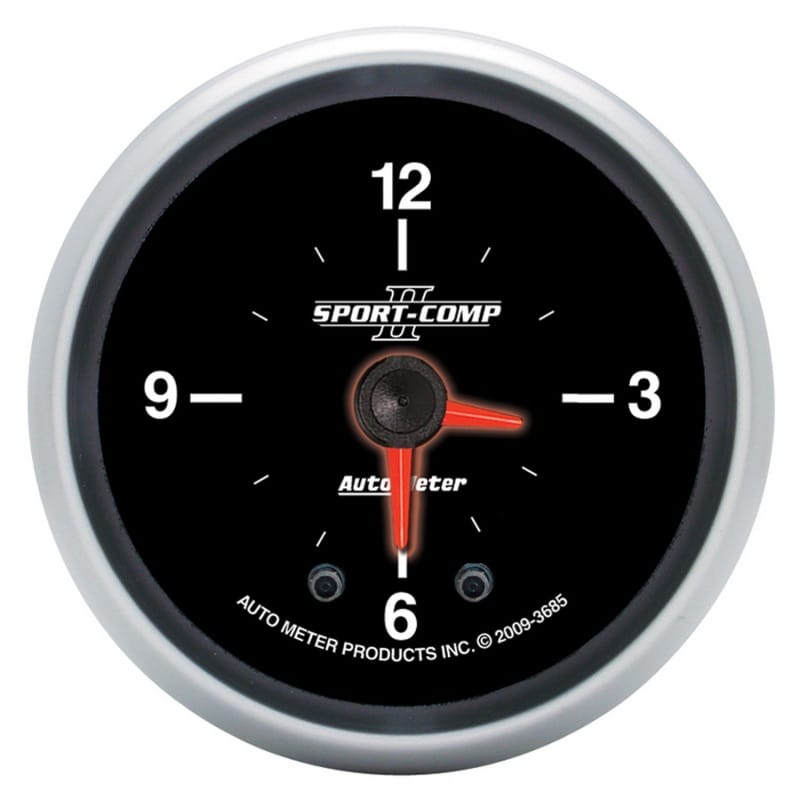 AutoMeter — Autometer Sport-Comp II 2 1/16in 12 Hours Digital Stepper Motor Clock
2" CLOCK, ILLUMINATE