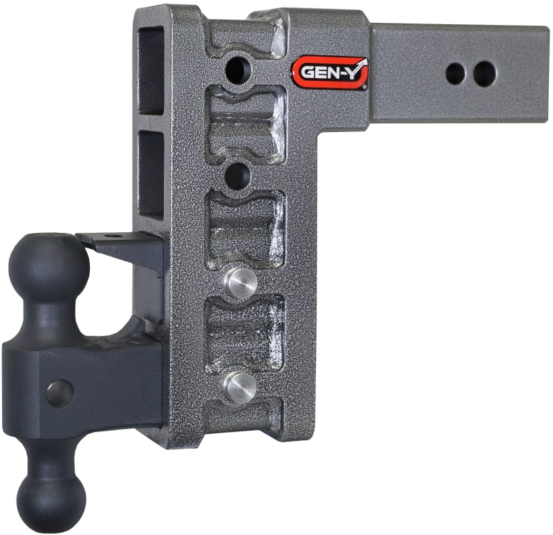GEN-Y Hitch — Gen-Y Mega Duty 3in Shank 9in Drop 3.5K TW 32K Hitch w/GH-0161 Dual-Ball/GH-0162 Pintle Lock
Drop Hitch
