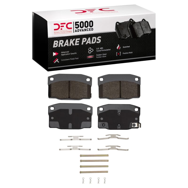 DFC — DFC 88-89 Pontiac LeMans Front 5000 Advanced Semi Metallic Brake Pads and Hardware Kit
DFC Brake Pad Set