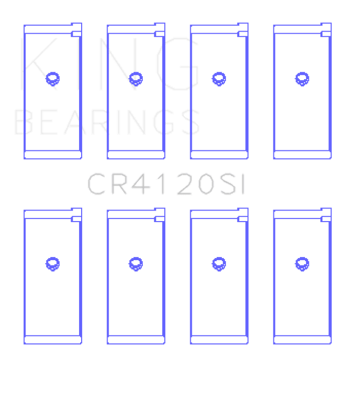 King Engine Bearings — King Engine Bearings Mitsubishi 4G63/64 DOHC (Size +1.0mm) Connecting Rod Bearing Set
Engine Bearing