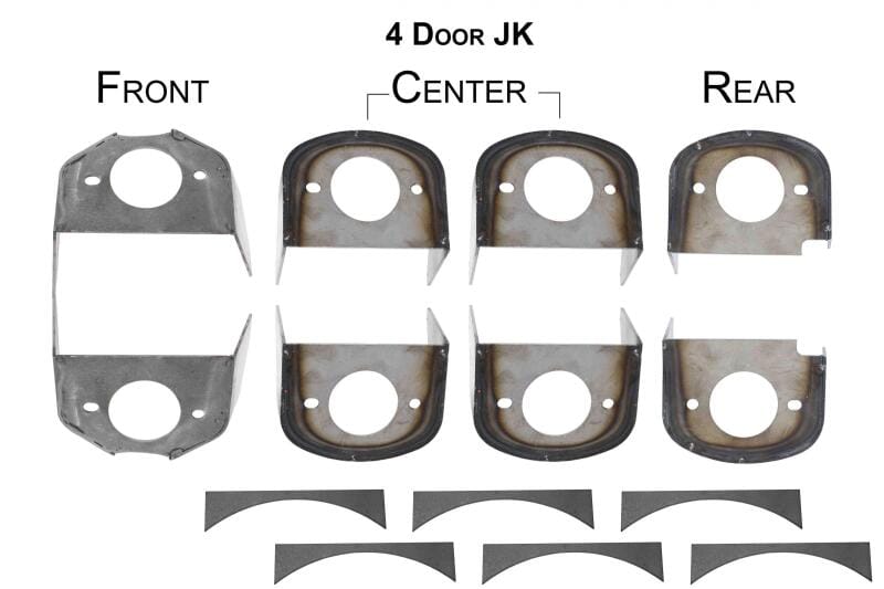 RustBuster — Rust Buster 2007-2018 Jeep Wrangler 4-Door Frame Body Mounts