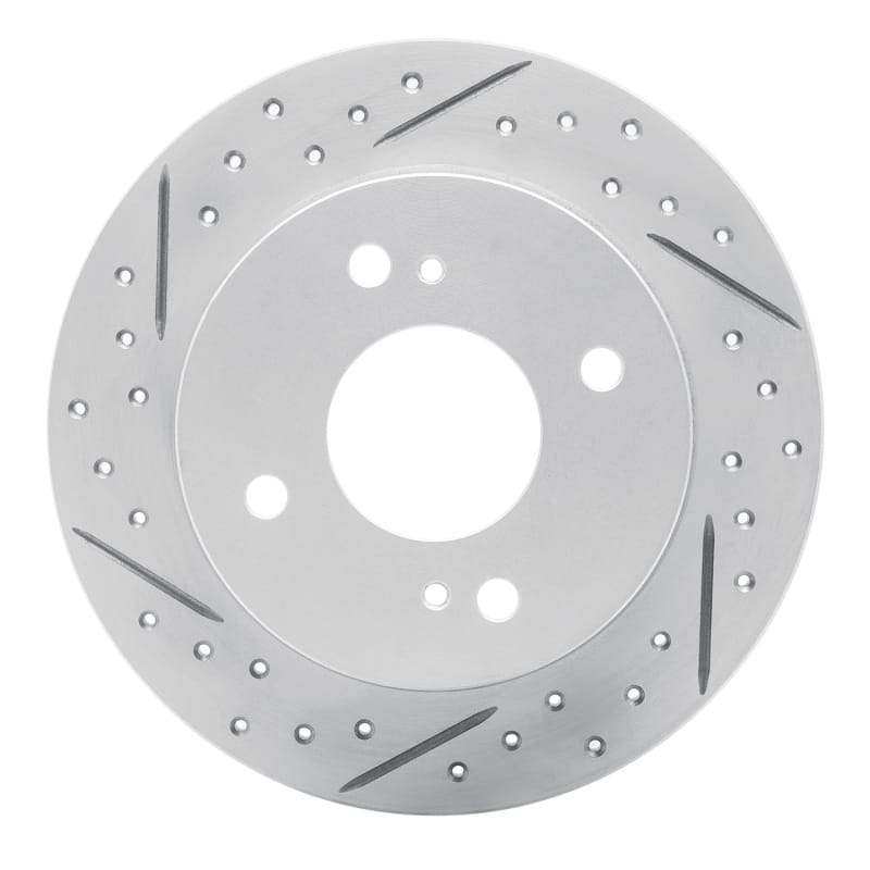 R1 Concepts — R1 90-06 Infiniti G20 Rear Left Drilled & Slotted Geo-Carbon Rotor