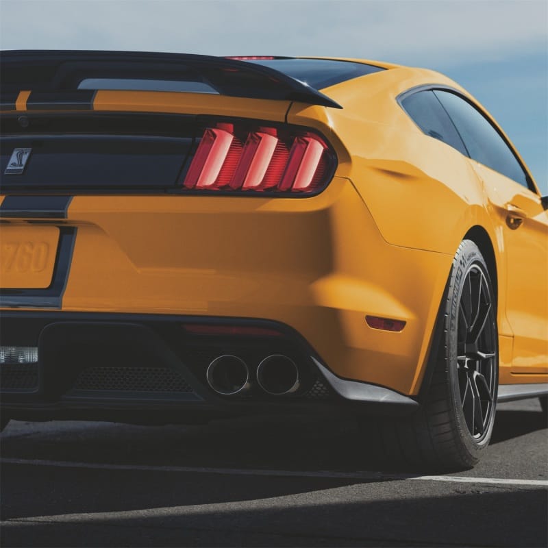 Ford Racing — Ford Racing 15-23 Mustang Coupe Gloss Black Rear Spoiler w/Gurney Flap