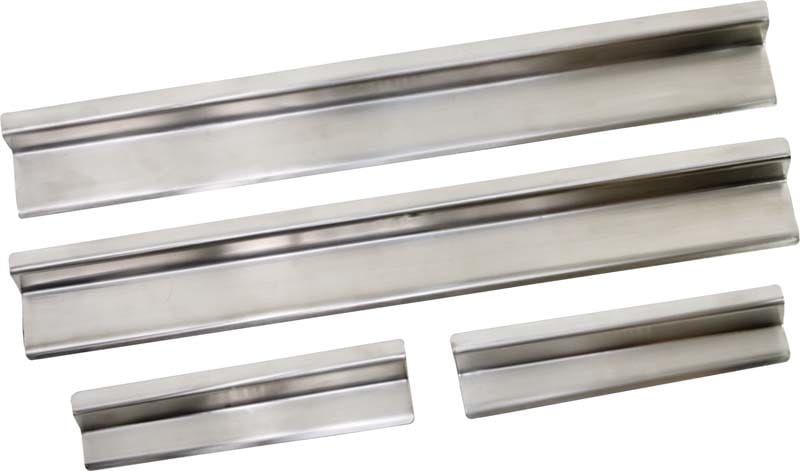 Kentrol — Kentrol 07-18 Jeep Wrangler JK Entry Guards 4 Pieces 4 Door - Polished Silver