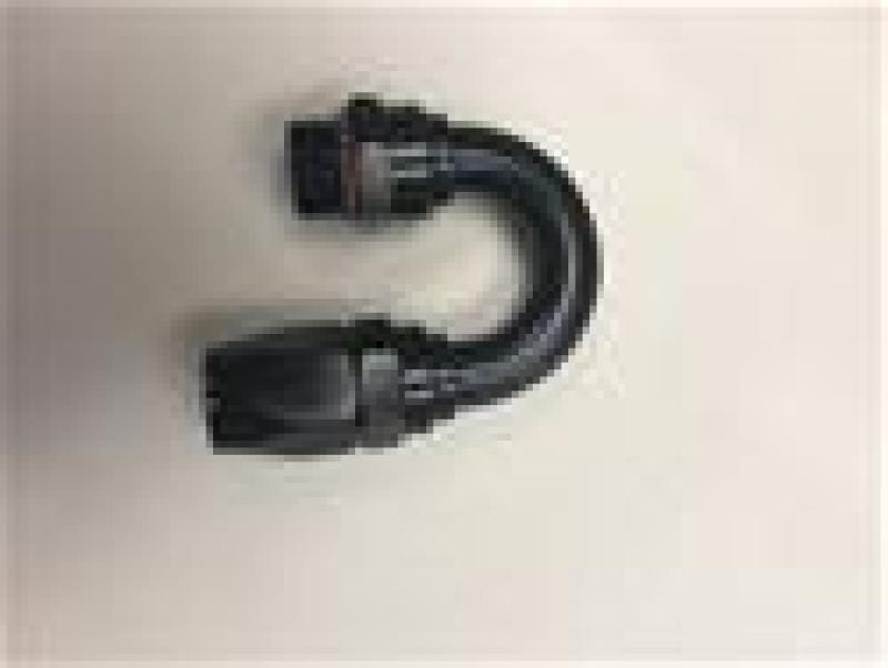 Fragola — Fragola -12AN Male Rad. Fitting x 180 Degree Pro-Flow Hose End - Black