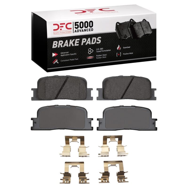 DFC — DFC 01-03 Toyota Highlander Rear 5000 Advanced Ceramic Brake Pads and Hardware Kit
DFC Brake Pad Set