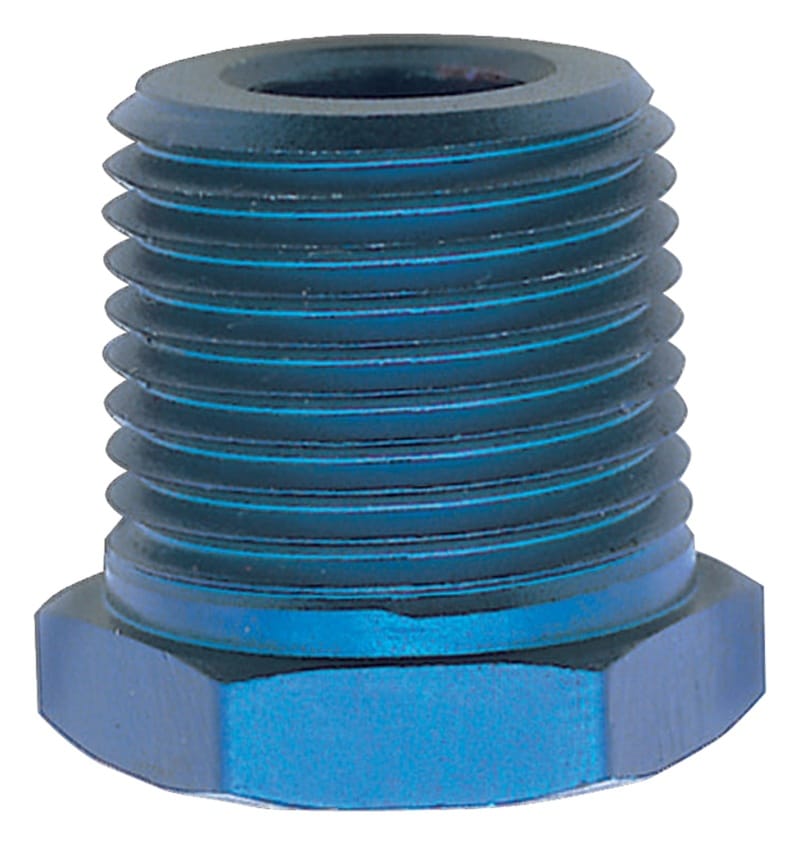 Russell — Russell Performance 3/8in Male to 1/4in Female Pipe Bushing Reducer (Blue)
Adapter Fitting