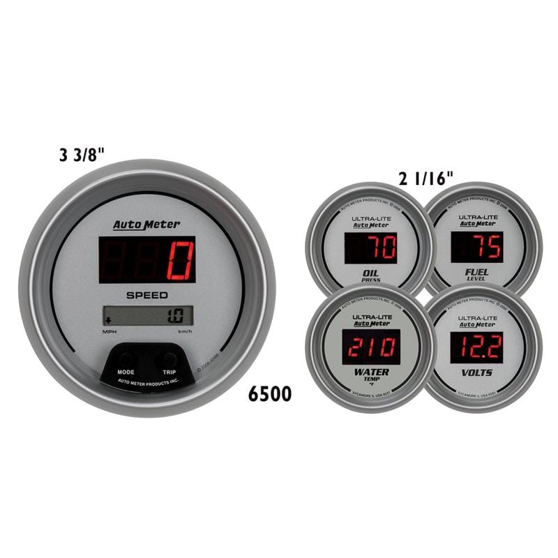 AutoMeter — Autometer Ultra-lite Digital 5 Piece Set
ULTRA-LITE DIGITAL 5
