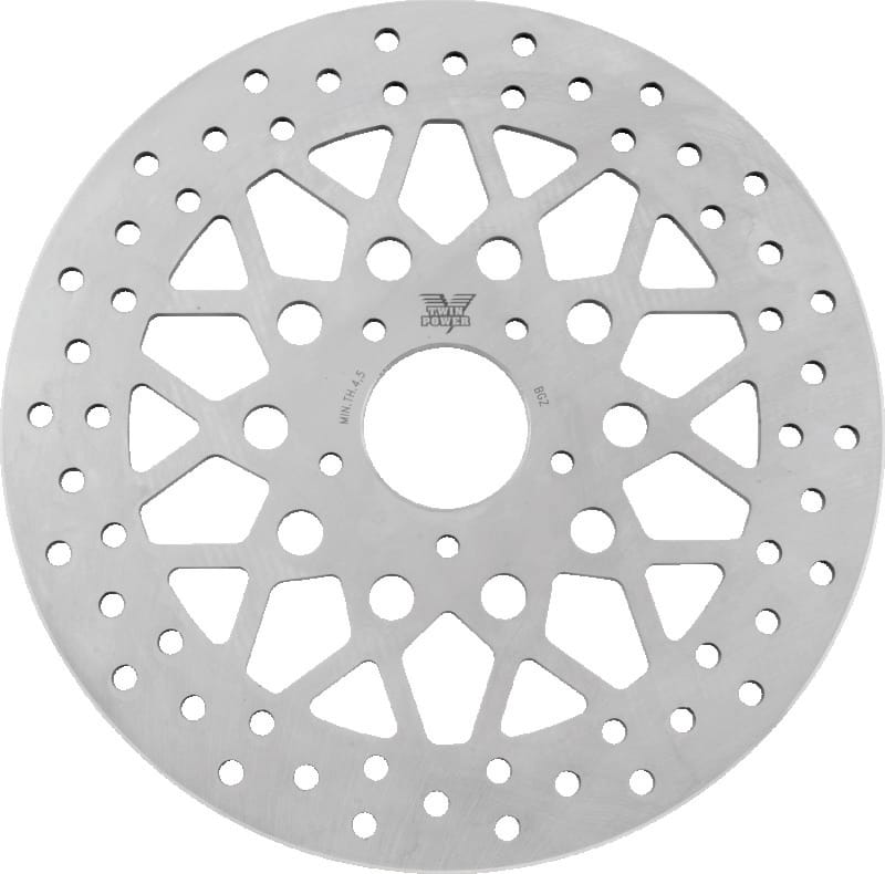TwinPower — Solid Rotor Mesh Stainless, Front, 11.8 in.