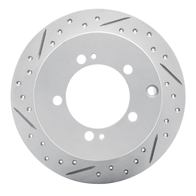 R1 Concepts — R1 94-07 Chrysler Sebring Rear Left Drilled & Slotted Geo-Carbon Rotor