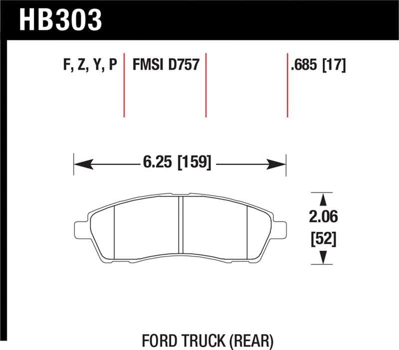 Hawk Performance — SuperDuty Disc Brake Pad