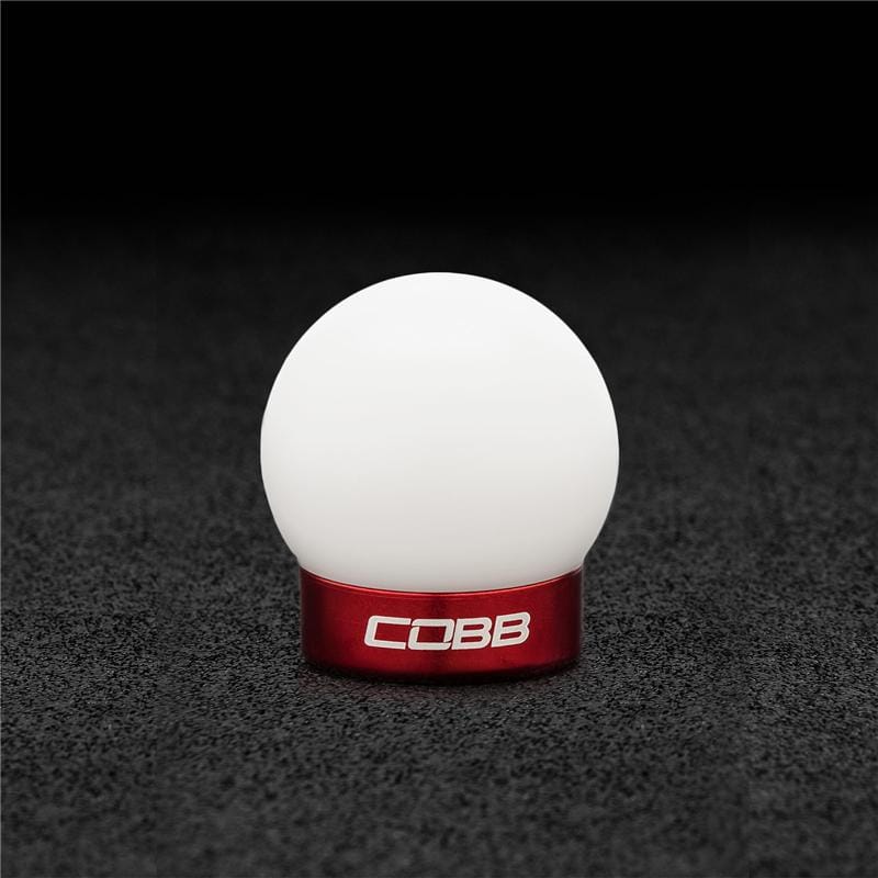 COBB — Cobb Ford Mustang Shift Knob White with Red Base