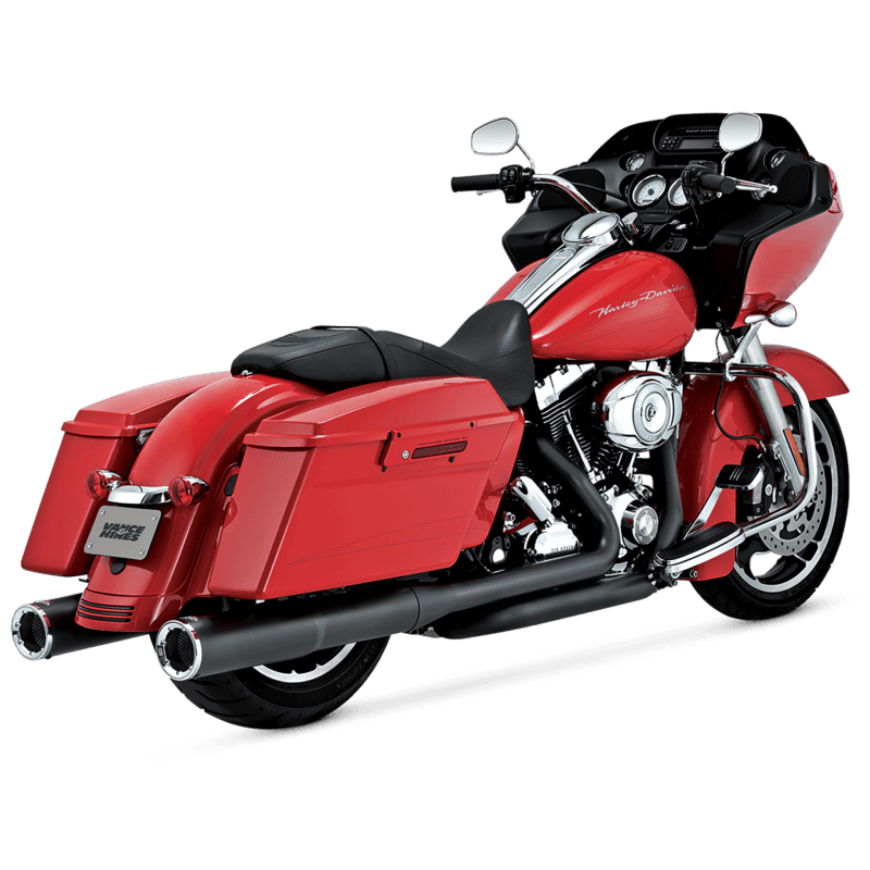 Vance and Hines — Vance & Hines HD Dresser 95-16 Hi-Output Slipons Black Slip-On Exhaust
