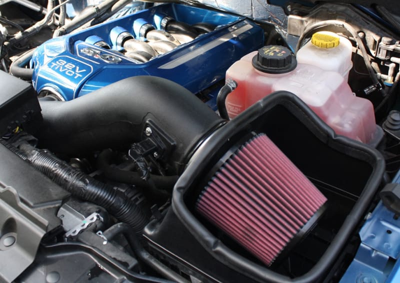 JLT — JLT 11-14 Ford F-150 5.0L Black Textured Cold Air Intake Kit w/Red Filter - Tune Req