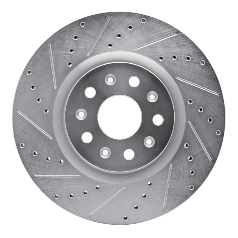 R1 Concepts — R1 14-25 Cadillac CT5 Front Left Drilled & Slotted Silver Brake Rotor
R1 Brake Rotor Drill