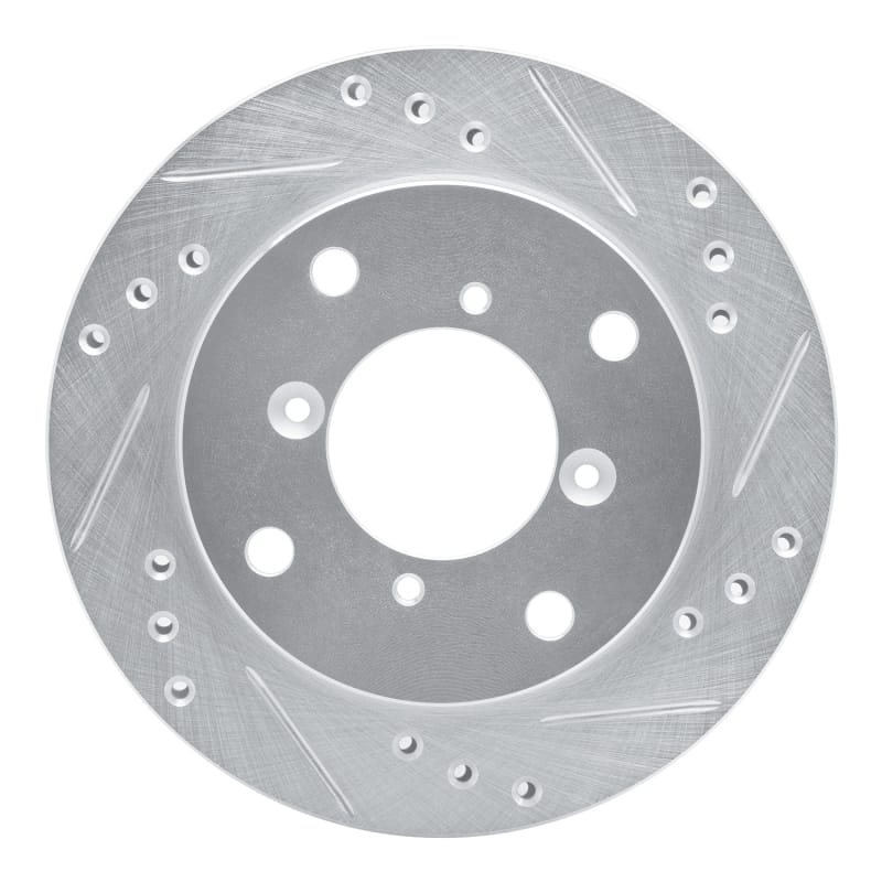 R1 Concepts — R1 89-01 Chevrolet Metro Front Right Drilled & Slotted Silver Brake Rotor
R1 Brake Rotor Drill
