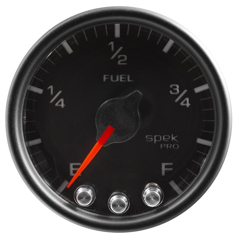 AutoMeter — Autometer Spek-Pro Gauge Fuel Level 2 1/16in 0-270 Programmable Blk/Blk
GA 2" FUEL BCB SPEK