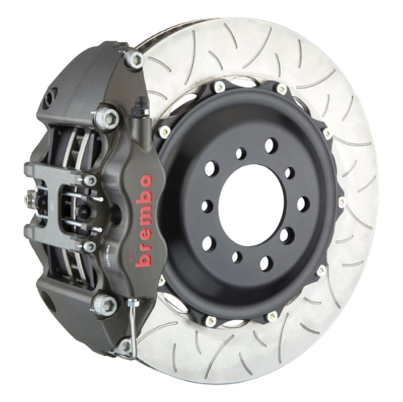 Brembo — Brembo 97-04 Corvette C5 PISTA Front Race BBK 4 Piston Cast 2pc 355x35x53a 2pc Rotor T3-Clear HA