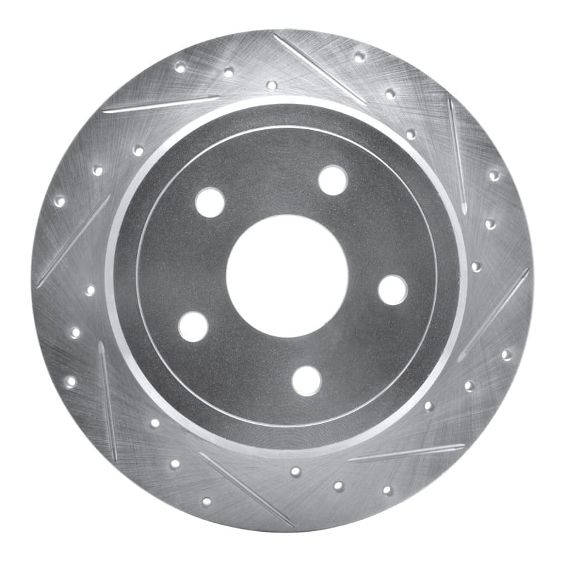 R1 Concepts — R1 05-10 Jeep Commander Rear Right Drilled & Slotted Silver Brake Rotor
R1 Brake Rotor Drill