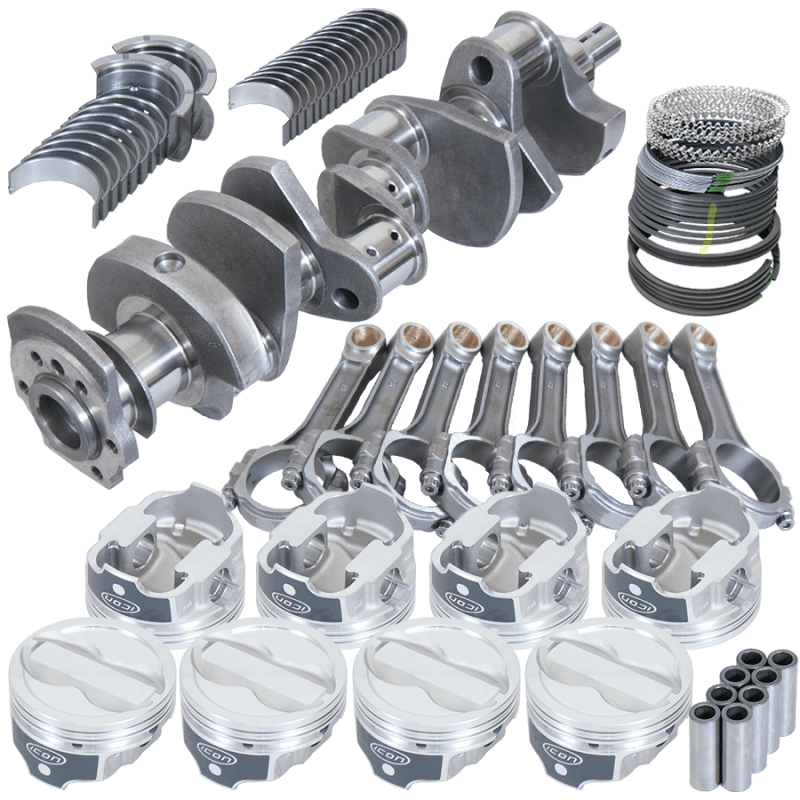 Eagle — Eagle Chevy 350 3.750in Crank 6.000in I-Beam Rods -18cc 4.030in Pistons Rotating Assembly
Street & Strip Assy