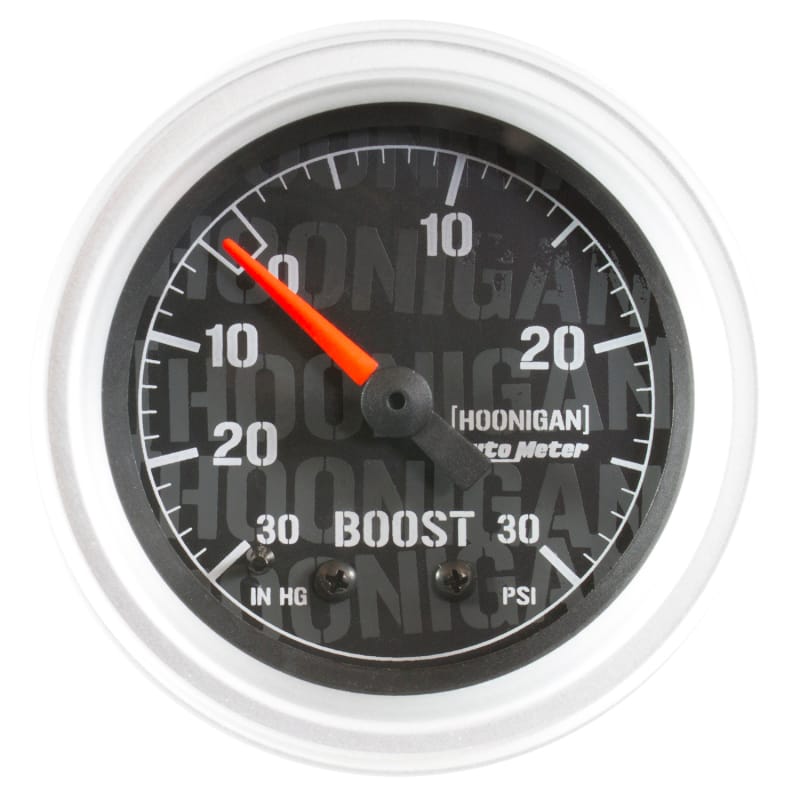 AutoMeter — Autometer Hoonigan 52mm 30 PSI Mechanical Vacuum/Boost Gauge
2" BOOST-VAC, 30"