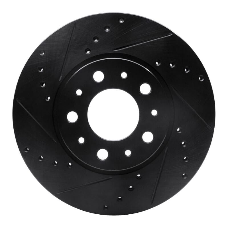 R1 Concepts — R1 91-95 Volvo 780 Front Left Drilled & Slotted Black Brake Rotor
R1 Brake Rotor Drill