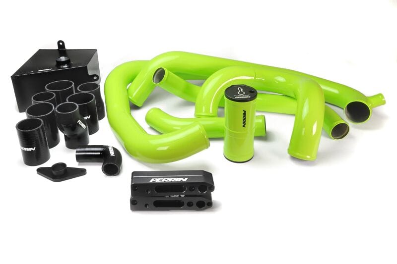 Perrin Performance — PERRIN 15-21 Subaru STI Front Mount Intercooler Boost Tube Kit - Neon Yellow