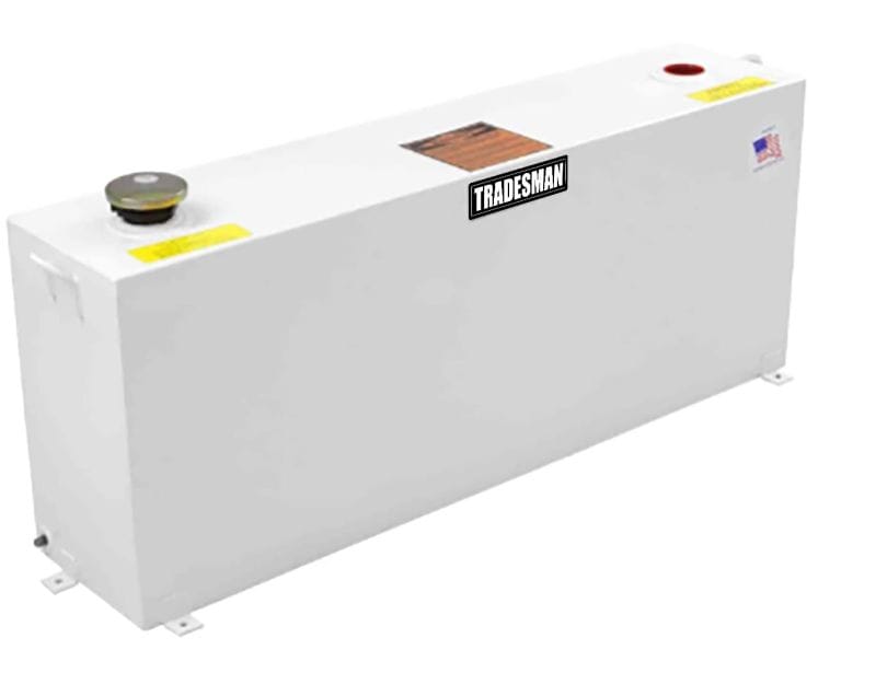 Tradesman — Tradesman Steel Full-Mid Size Vertical Liquid Storage Tank - White