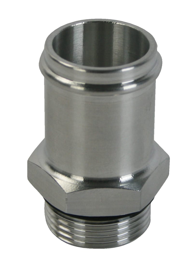 Moroso — Moroso Electric Water Pump Hose Adapter -16An to 1-1/4in Hose - Raw Aluminum
