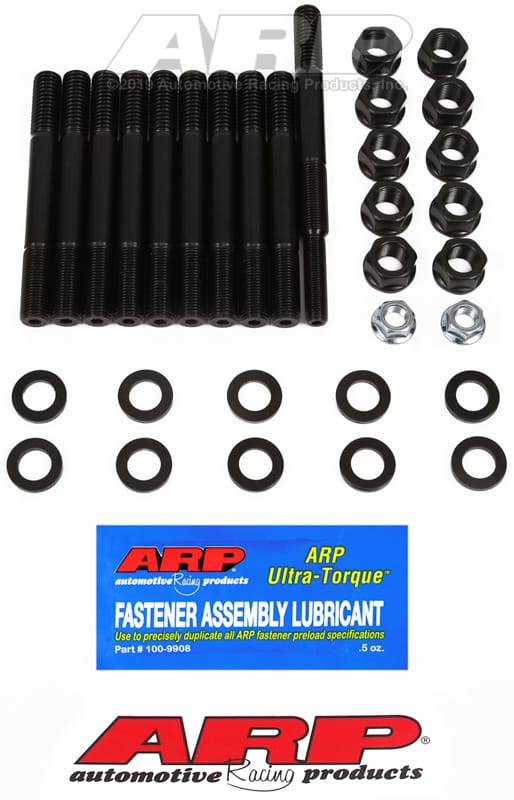 ARP — ARP Ford 351W 2-Bolt Main Stud Kit Dual Rear Sump Oil Pan