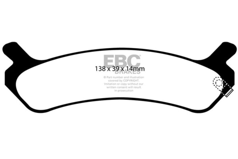 EBC — EBC 89-94 Hyundai Sonata 3.0L Yellowstuff Rear Brake Pads
Disc Brake Pad