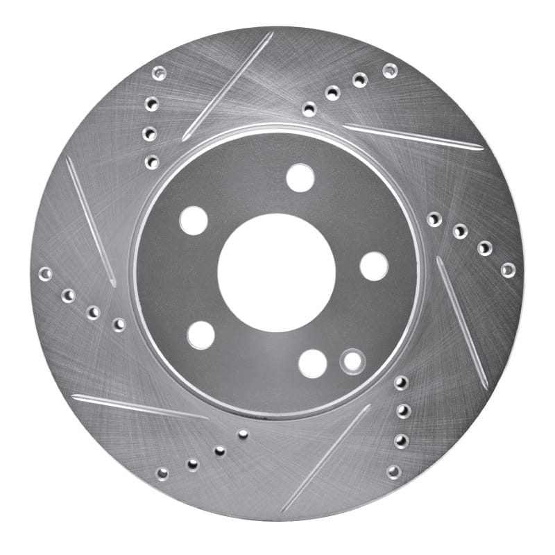 R1 Concepts — R1 03-09 Mercedes-Benz E320 Front Left Drilled & Slotted Silver Brake Rotor
R1 Brake Rotor Drill