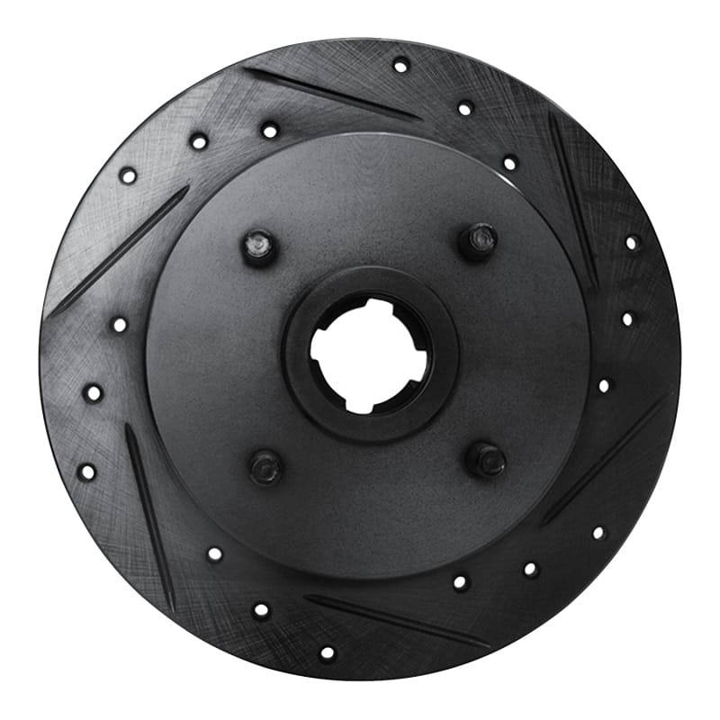 R1 Concepts — R1 88-88 Nissan Maxima Rear Left Drilled & Slotted Black Brake Rotor
R1 Brake Rotor Drill