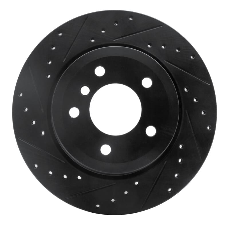 R1 Concepts — R1 06-10 BMW 528I xDrive Rear Left Drilled & Slotted Black Brake Rotor
R1 Brake Rotor Drill