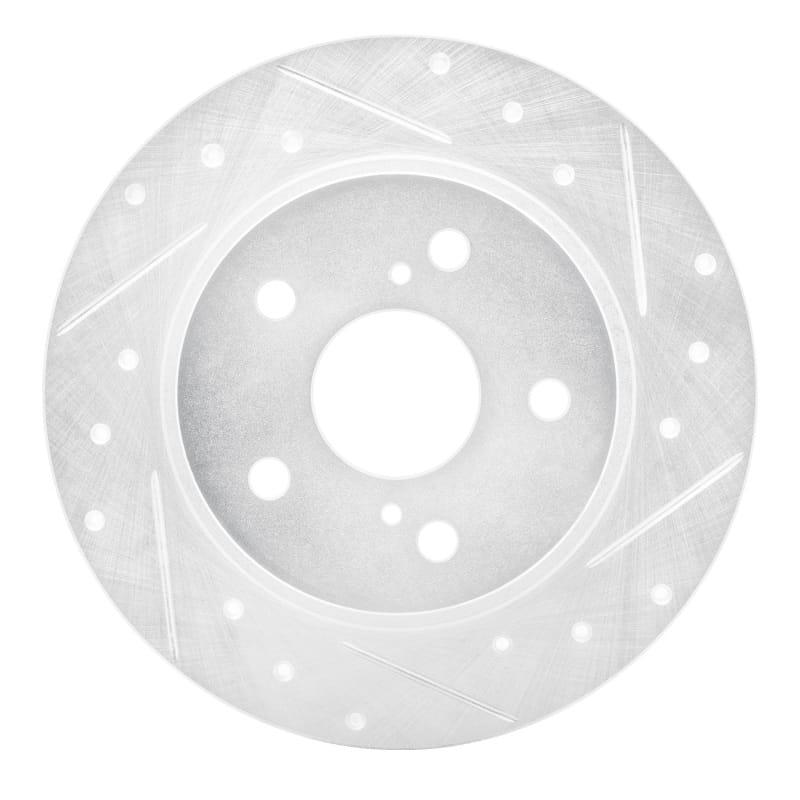 R1 Concepts — R1 11-16 Scion TC Rear Right Drilled & Slotted Silver Brake Rotor
R1 Brake Rotor Drill