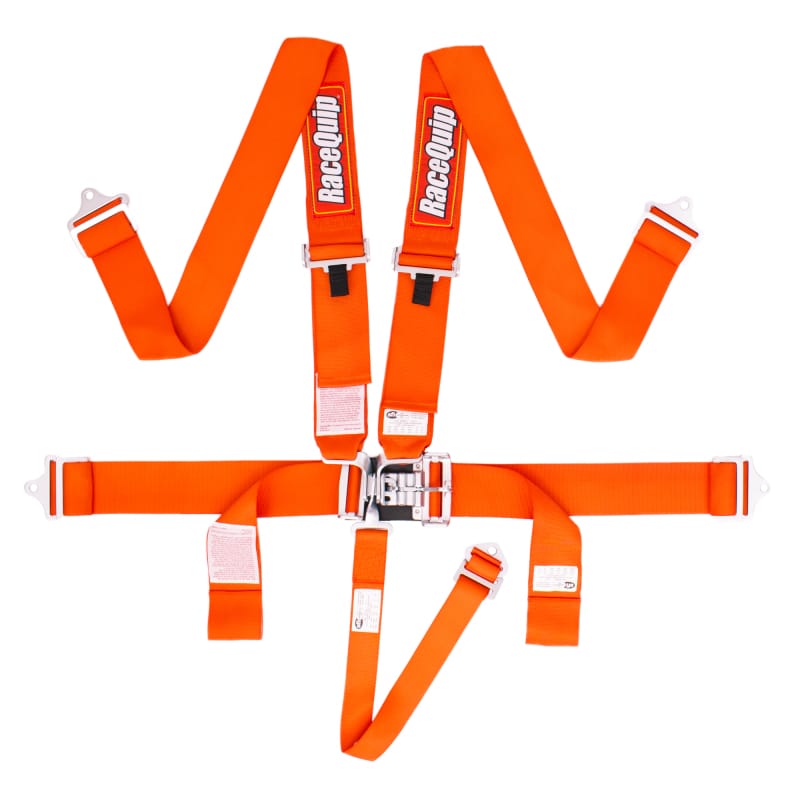 Racequip — RaceQuip Orange L & L 5pt Seat Belt