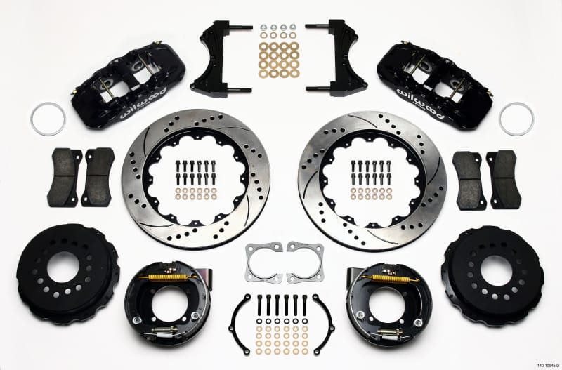 Wilwood — Wilwood AERO4 Rear P-Brake Kit 14.00in Drilled Chevy 12 Bolt-Spec 3.15in Bearing
BRAKE KIT