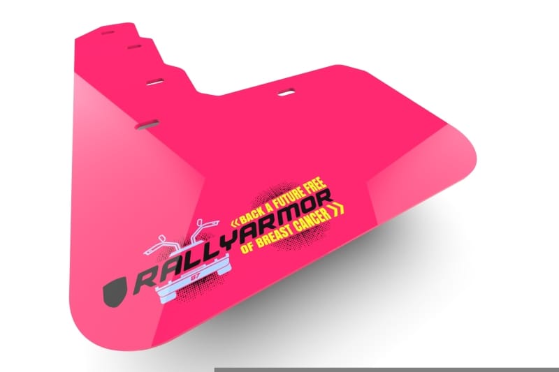 Rally Armor — Rally Armor 15-21 MKVII VW Golf/GTI/TSI/AT/SW Pink Mud Flap BCE Logo