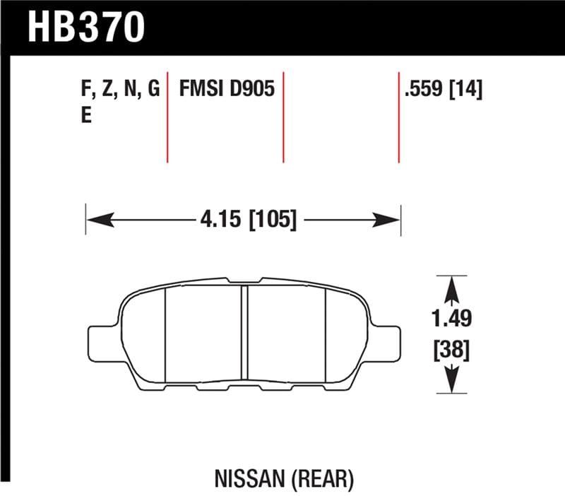 Hawk Performance — HP Plus Disc Brake Pad