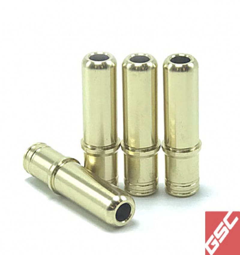 GSC Power Division — GSC P-D Honda K-Series VTEC K20/24 Manganese Bronze Exhaust Valve Guide Stopper Style 6mm ID - SET 8
